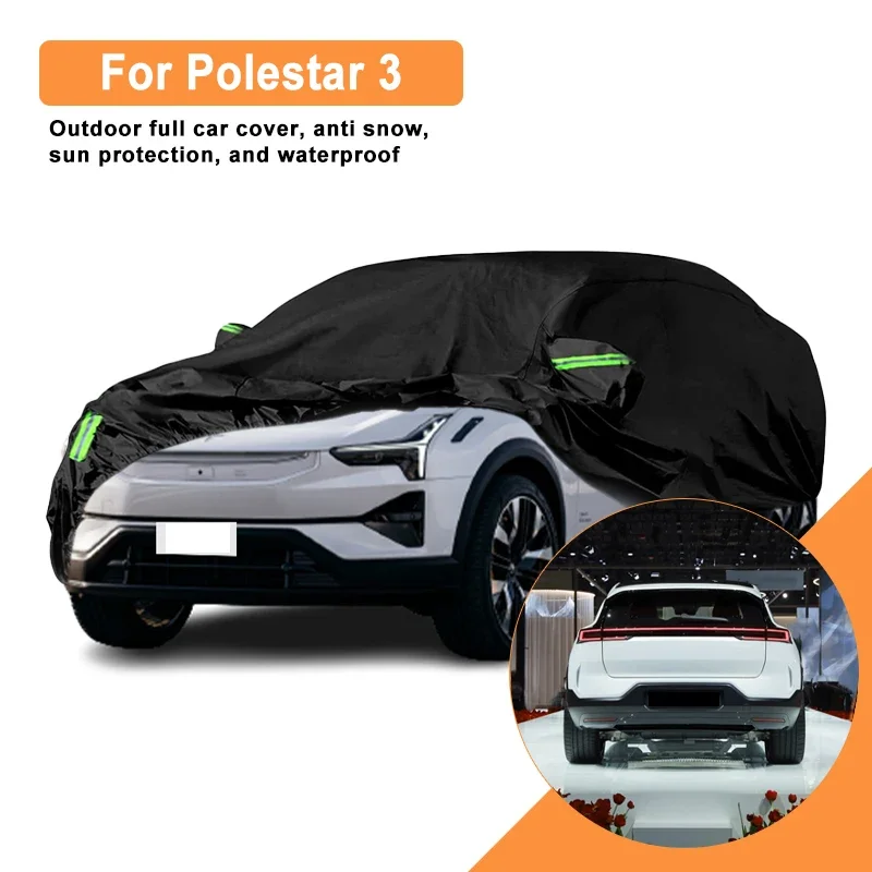 

For Polestar 3 Car Full Cover - Outdoor Waterproof Snowproof Sunshade, Winter & Summer All Weather Auto Protection Accessories