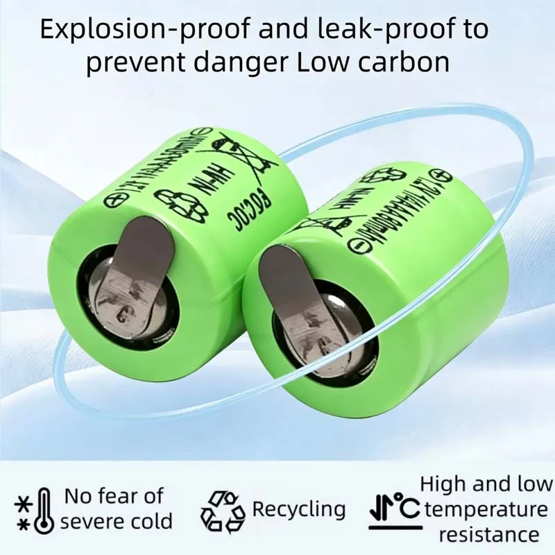 1.2V 80mAh 1/4AAA NiMH Rechargeable Batteries | Special for Solar Night Lights Remote Controls Electric Toys
