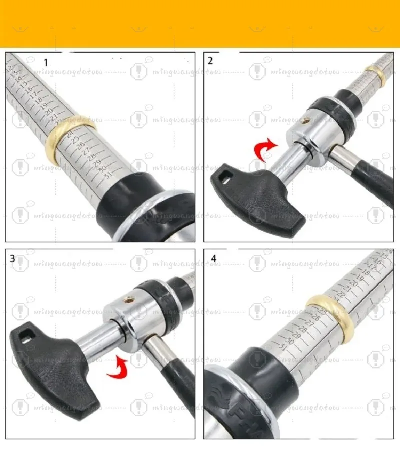 Metal Ring Stretcher Enlarger Stick Mandrel Expander Jewelry Making Adjust Tools for EU US JP HK SIZE 4 Measuring Range