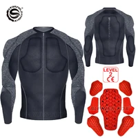 Chaqueta de armadura suave para motocicleta de verano para hombre, ropa de armadura corporal para Moto de nivel CE 2, protección para Motocross, equipo de protección para montar