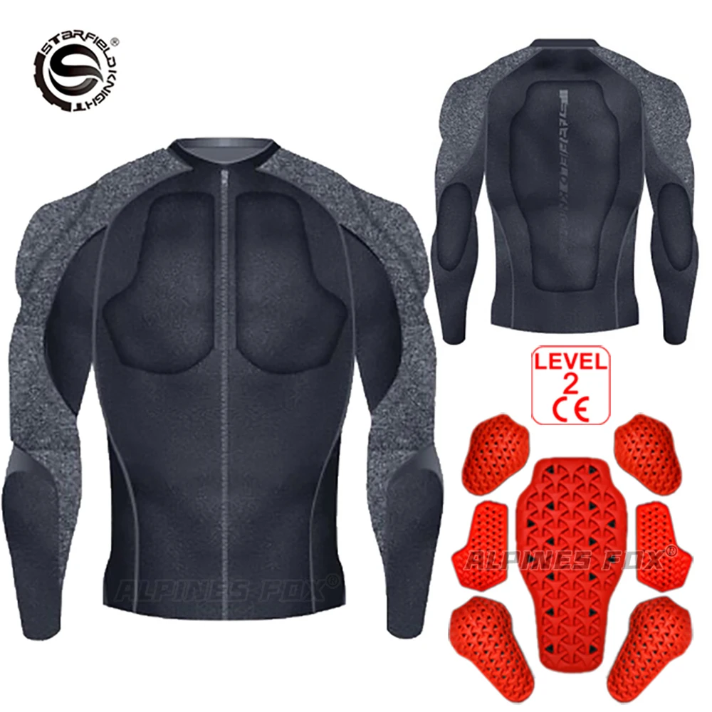 Summer Men Motorcycle Soft Armor Jacket CE level 2 Moto Body Armor Clothing Lady Motocross Protection Riding Protective Gear