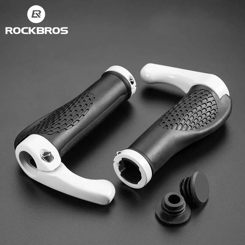 

ROCKBROS Bicycle Grips MTB Grips Shofar Vice Handlebar Grips Cycling Shockproof Dust-proof Bike Grips Rubber Bilateral Locked