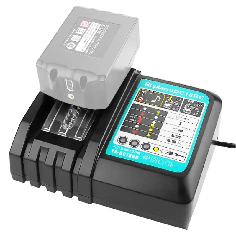 3A for Makita 14.4V 18V BL1830 Bl1430 DC18RCT DC18RA Power Tool DC18RC Li-ion Battery Charger Charging Current BL1815 BL1415
