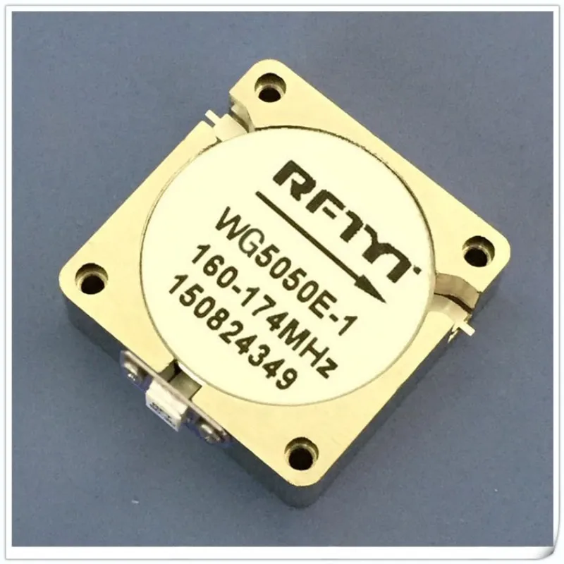 High power embedded isolator WG5050X series frequency 150-1300MHz，anticlockwise