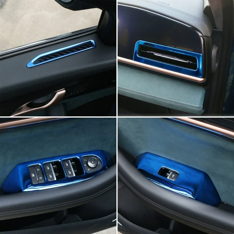 Interior Accessories For Geely Manjaro Renault Grand Koleos 2021-2024 Automotive air conditioning vent strip light switch cover