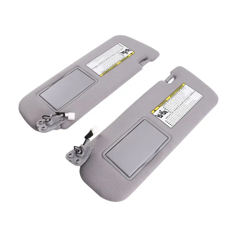 Durable-852013K010QS 852023K000QS 1SET Car LH RH Sun Visor Gray Cloth For SONATA 2006-2010