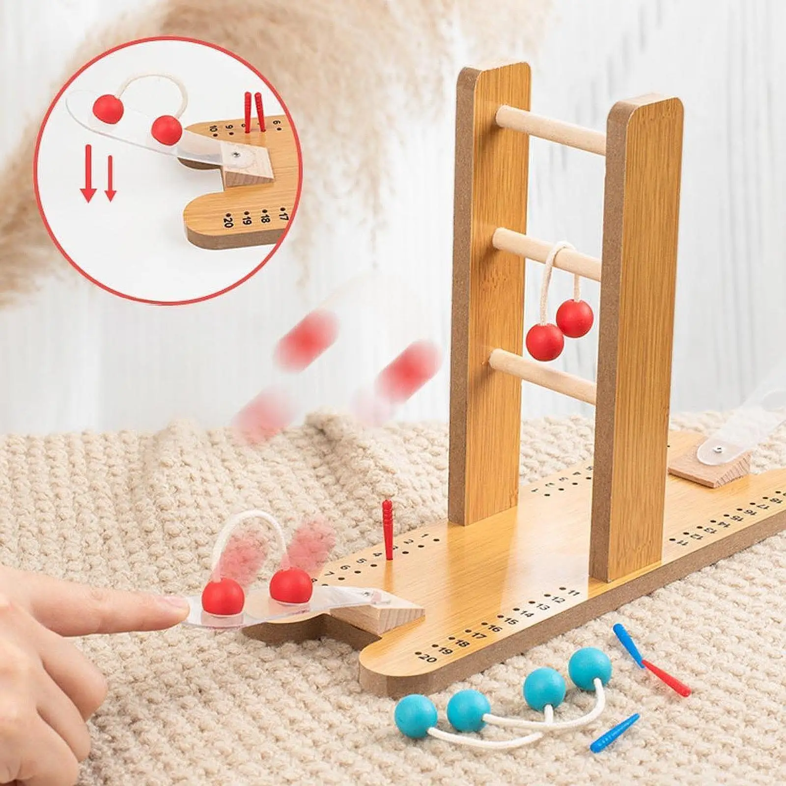 

Ladder Toss Outdoor Game Hand Eye Coordination Ornament for Yard Lawn Family