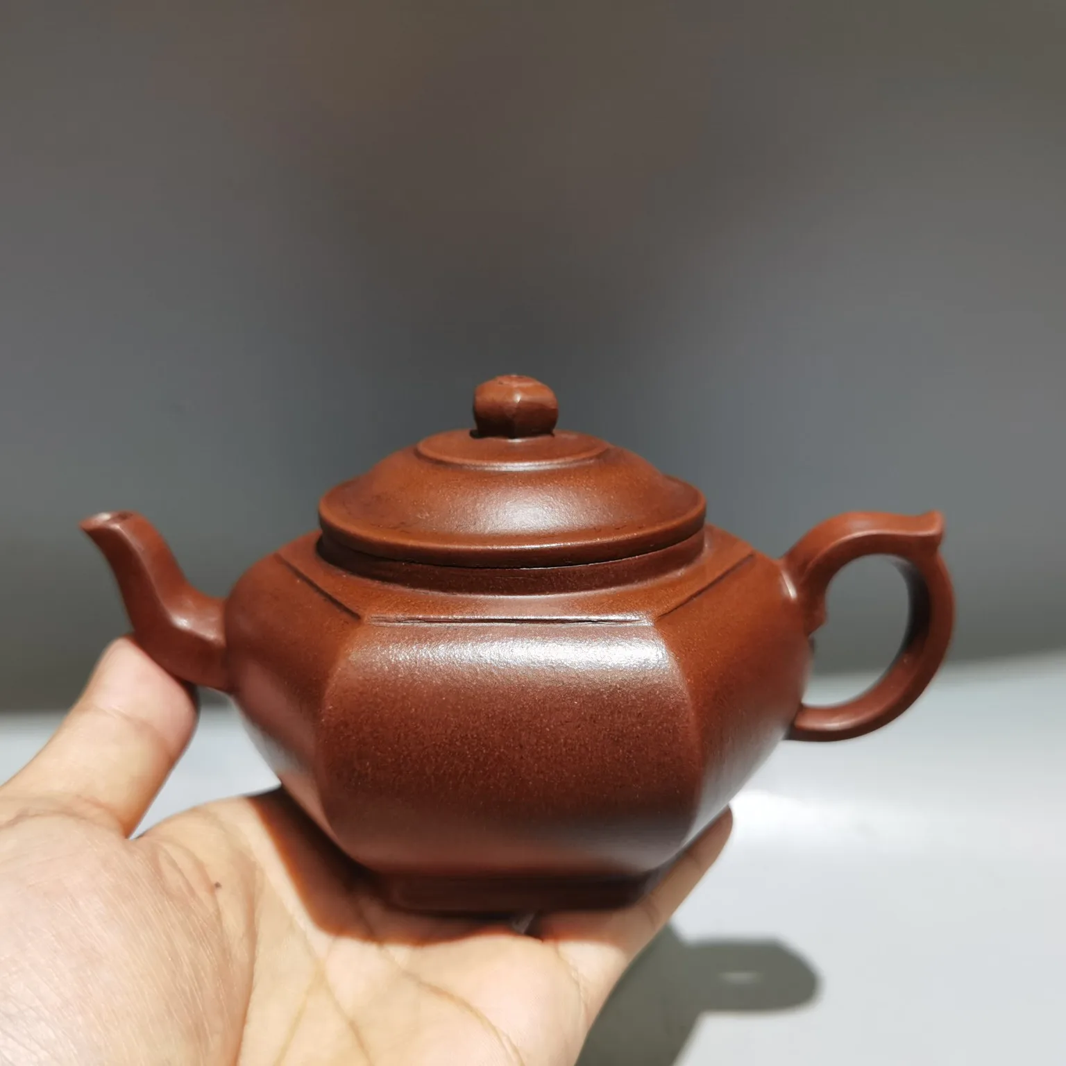 The Purple Clay Teapot Is Finely Crafted And Has A Beautiful Appearance Making It A Home Craft Worth Collecting And Decorating