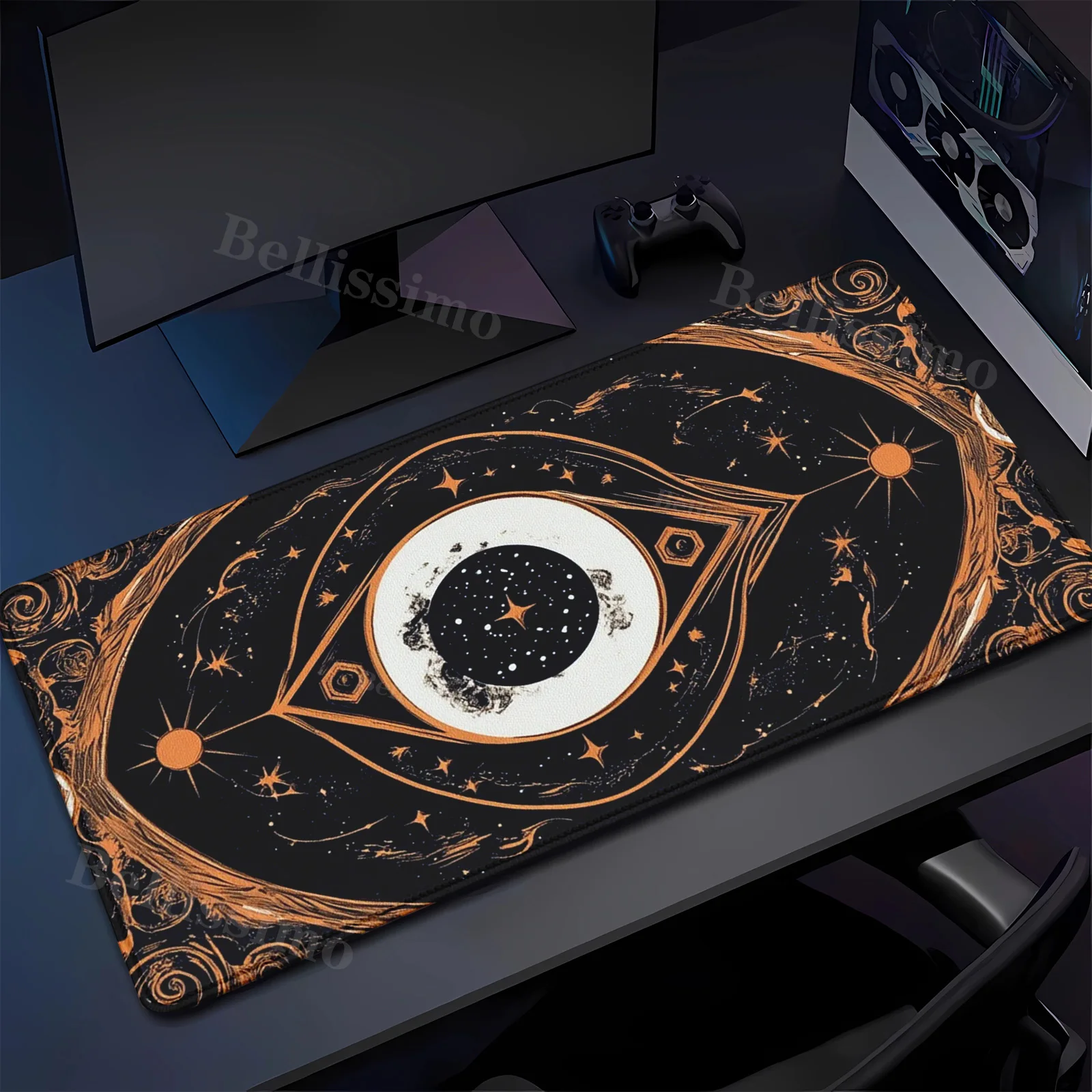 

Space Moon Game Mouse Pads Locking Edge Gaming offices accessories Gamer Mouse Mat Keyboard Desk Mat Starry Sky teclado Mousepad