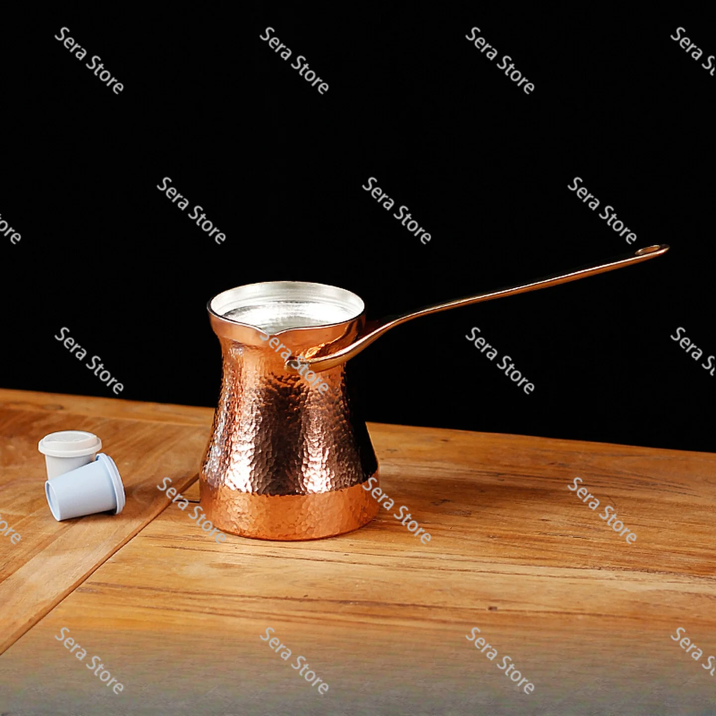 Turkish Handmade Pure Copper Coffee Pot - Original Import, for Percolating Tea, Drip Coffee & Italian-Style Brewing