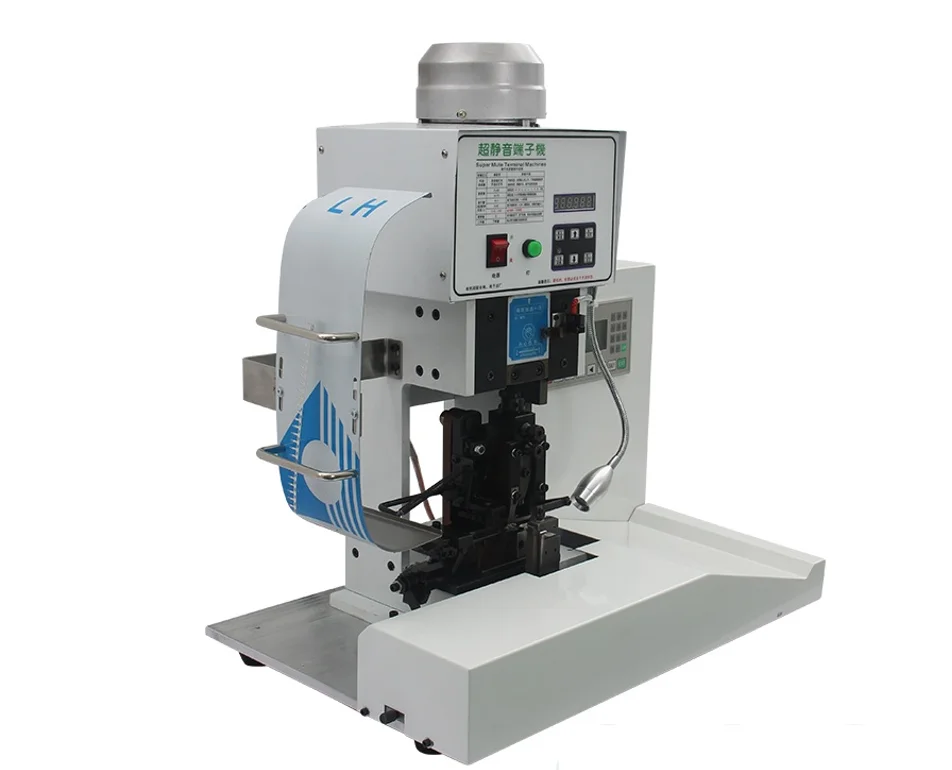 Macchina per crimpare spelafili a nastro per cavi piatti semiautomatica ad alta produzione