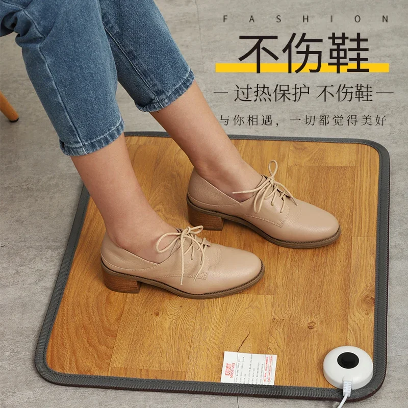 

Портативная грелка для ног, 220 В, грелка, электрический коврик с подогревом для офиса под столом, зимние теплые ноги CAB