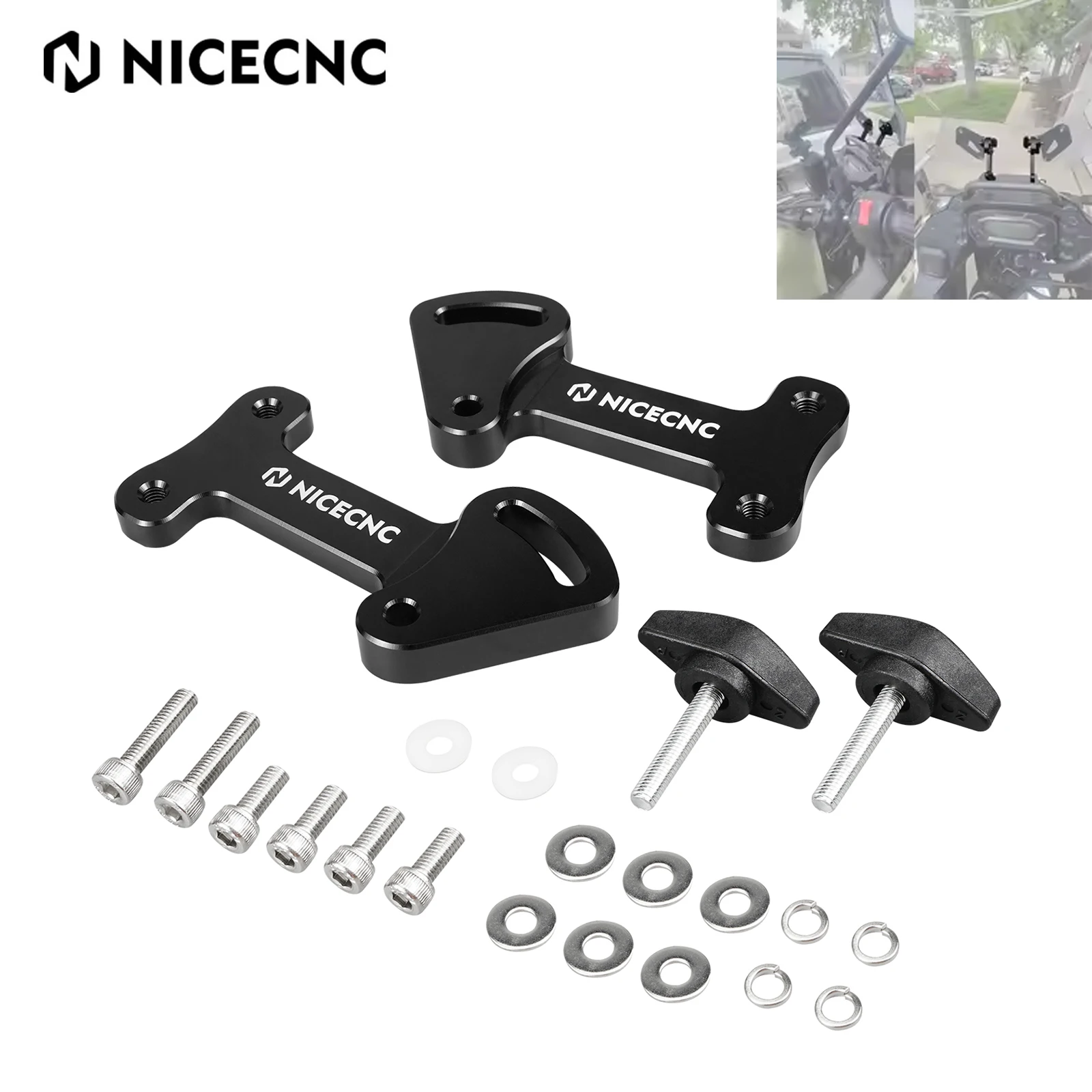 

For Kawasaki KLR650 KLR 650 2022-2024 Motorcycle 3.25" Windshield Windscreen Bracket Risers For Kawasaki KLR650 KLR 650 2023