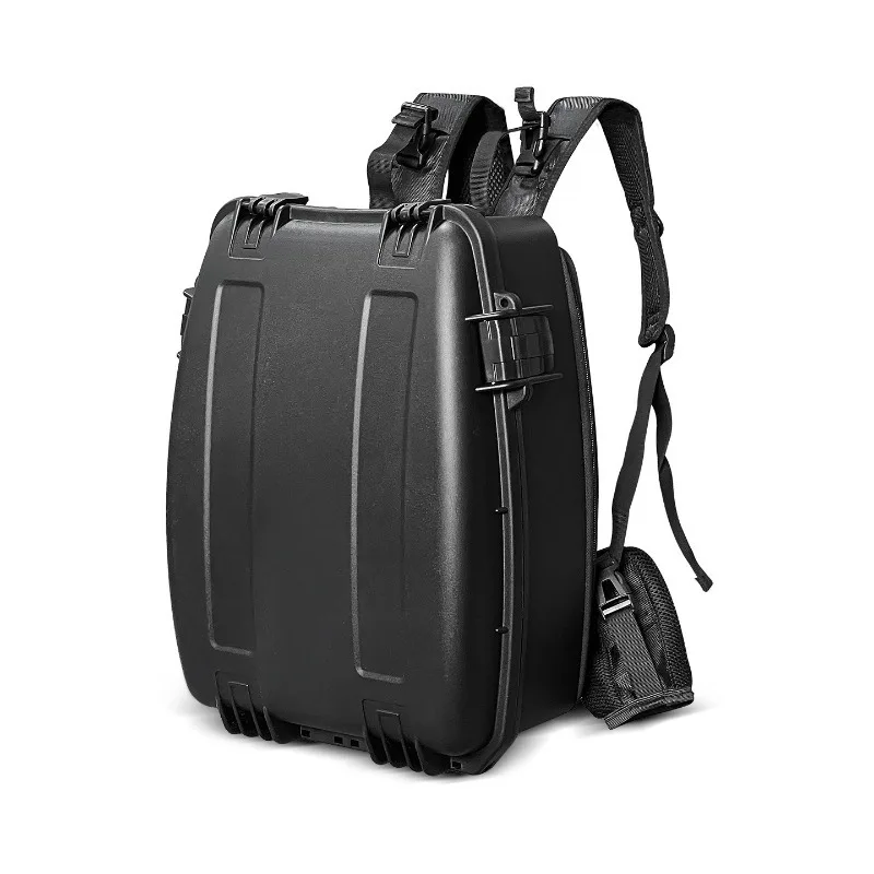 Hard shell camera bag, double shoulder photo case, shockproof, drop-proof, moisture-proof and dustproof outdoor trolley case.