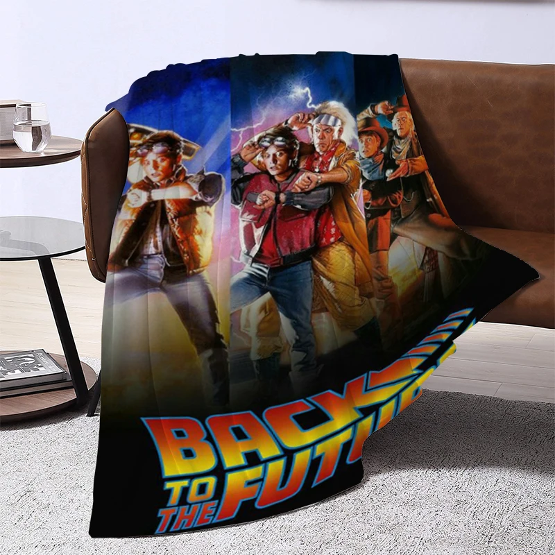 

Movie Back To The Future Trilogy Luxury Blanket Fluffy King Lid Sofa Quilt Bed Blankets & Throws Microfiber Bedding Knee Throw