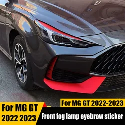 For MG GT 2022 2023 Front fog lamp sticker lamp eyebrow decoration sticker body color changing film sticker