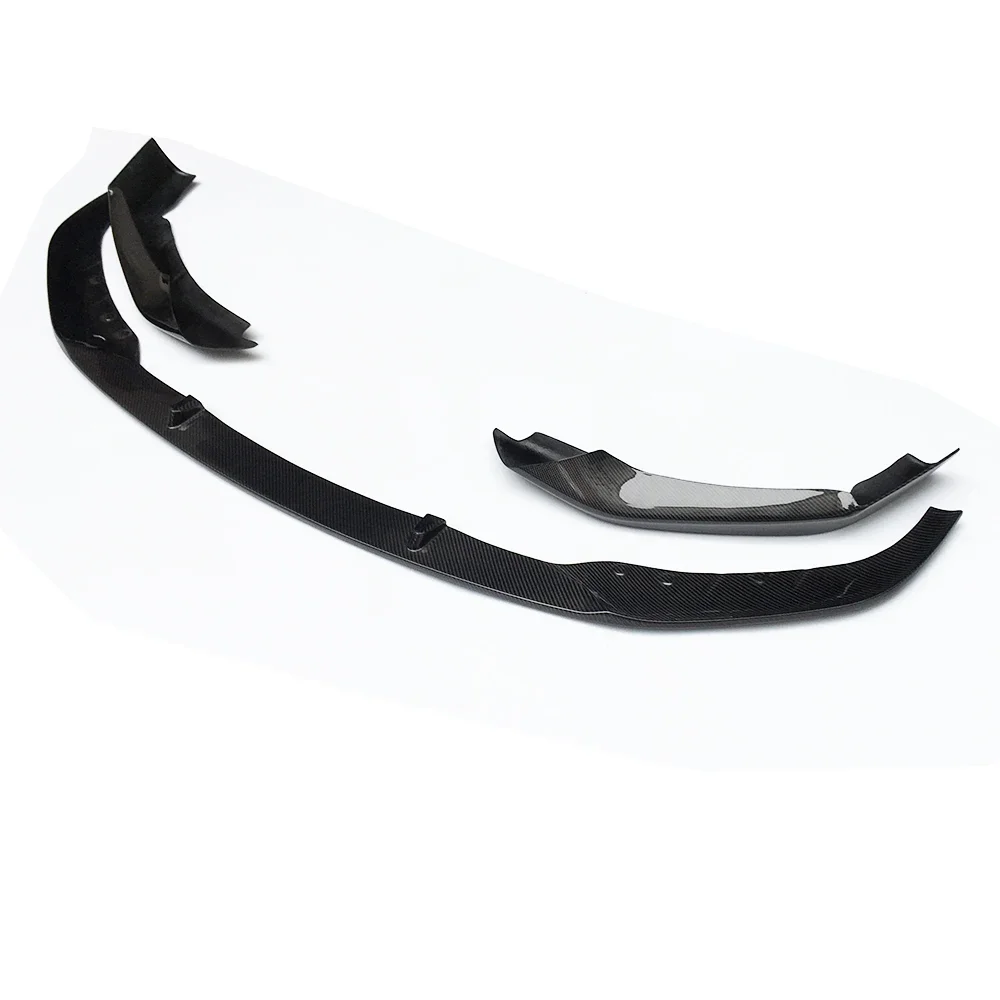 MP Style Carbon Fiber Front Bumper Chin Lip With Side Splitter Apron  for  G30 G31 520 530 540 M550 M Sport  2020-2023