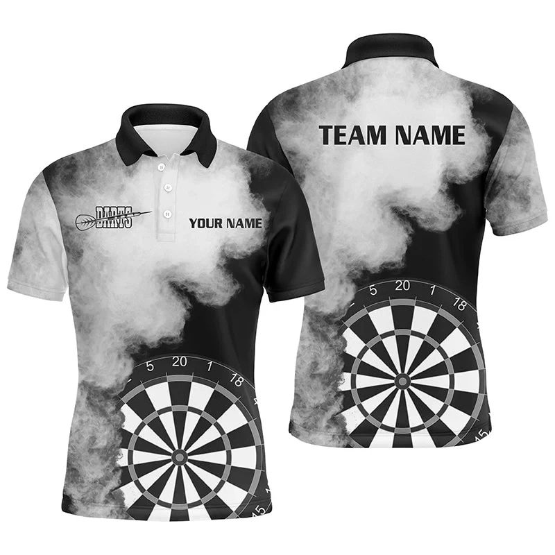 

Darts Turntable Team Uniform Short Sleeve Polo Shirt For Men Clothes Casual Holiday Party Lapel Polo Shirt Dart Club Male Tops