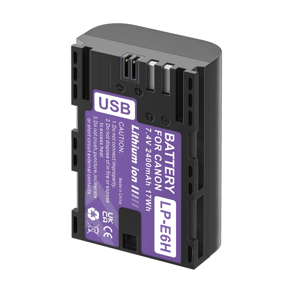 PALO Bulit-in USB LP-E6 LP E6 LPE6 LP E6N Battery Akku for Canon 5D Mark II III 7D 60D EOS 6D 70D 80D EOS 5DS R Cameras