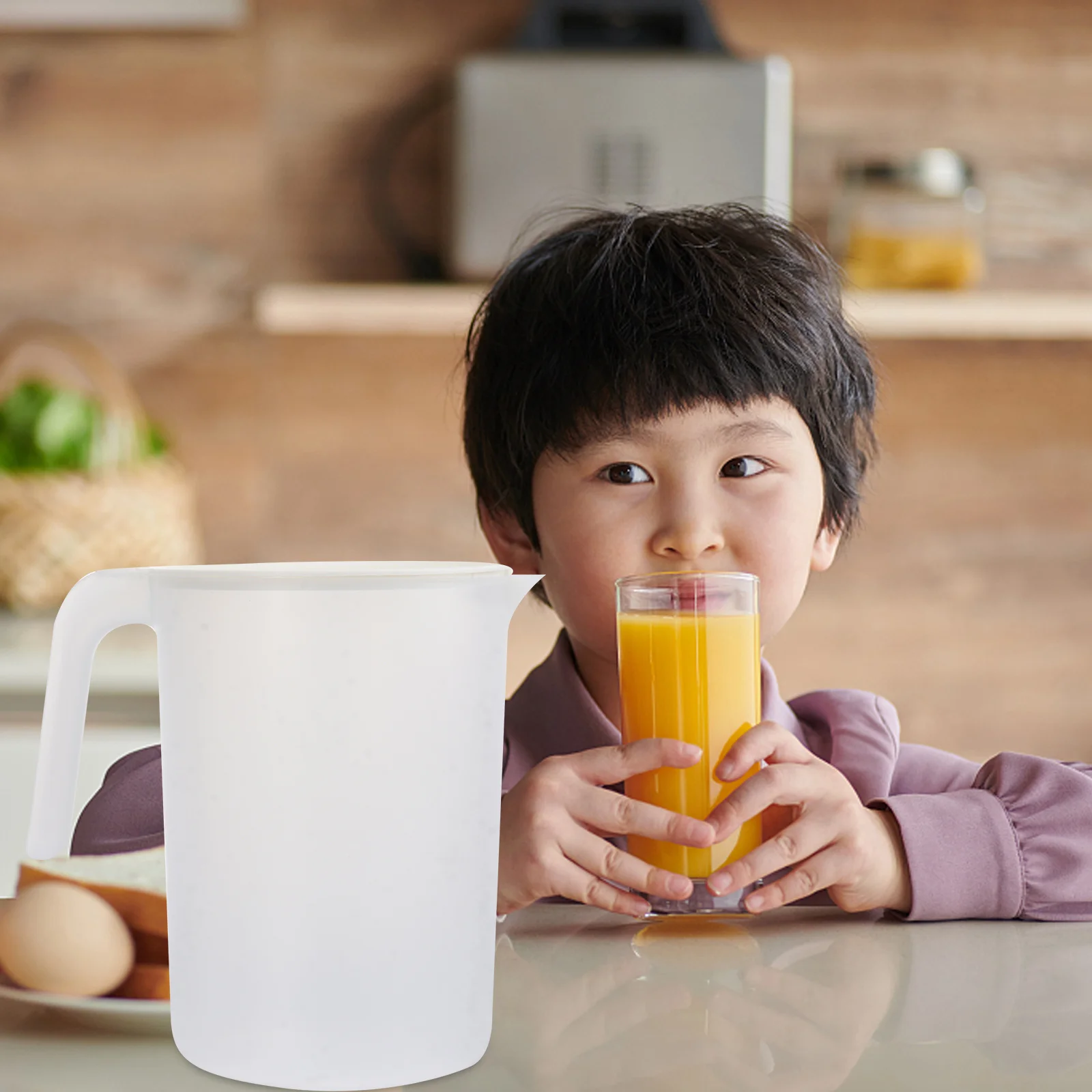

1 шт., кувшин для холодной воды, термостойкий пластиковый чайник, большое отверстие, легко наполняемый домашний напиток, сок, чай, кофе