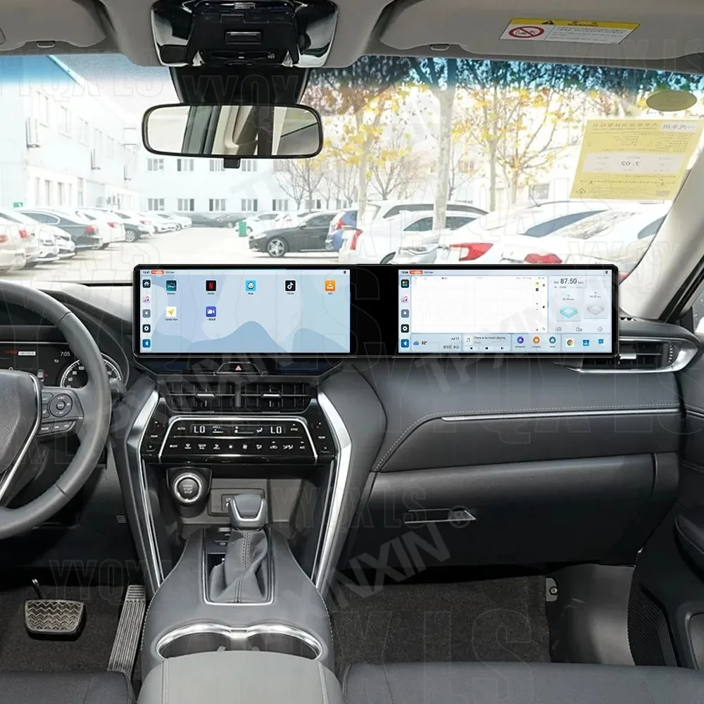 

Двухэкранный мультимедийный центр 24.6" для Toyota Harrier Venz 2022-2025: Android Auto, GPS-навигация, Carplay, DSP