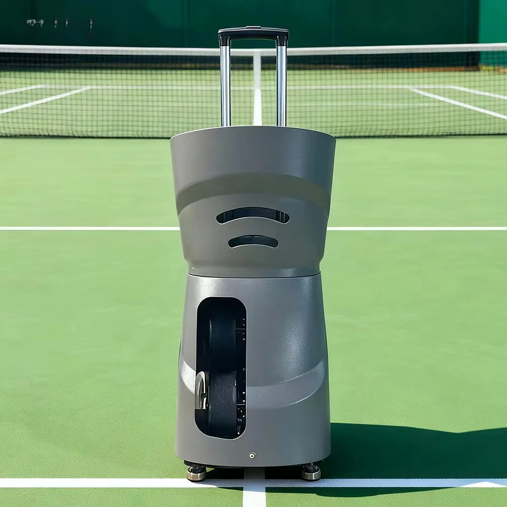 الجملة الذكية التلقائية المحمولة كرة التنس إطلاق آلة التدريب-مدرب التنس المحملة دائم