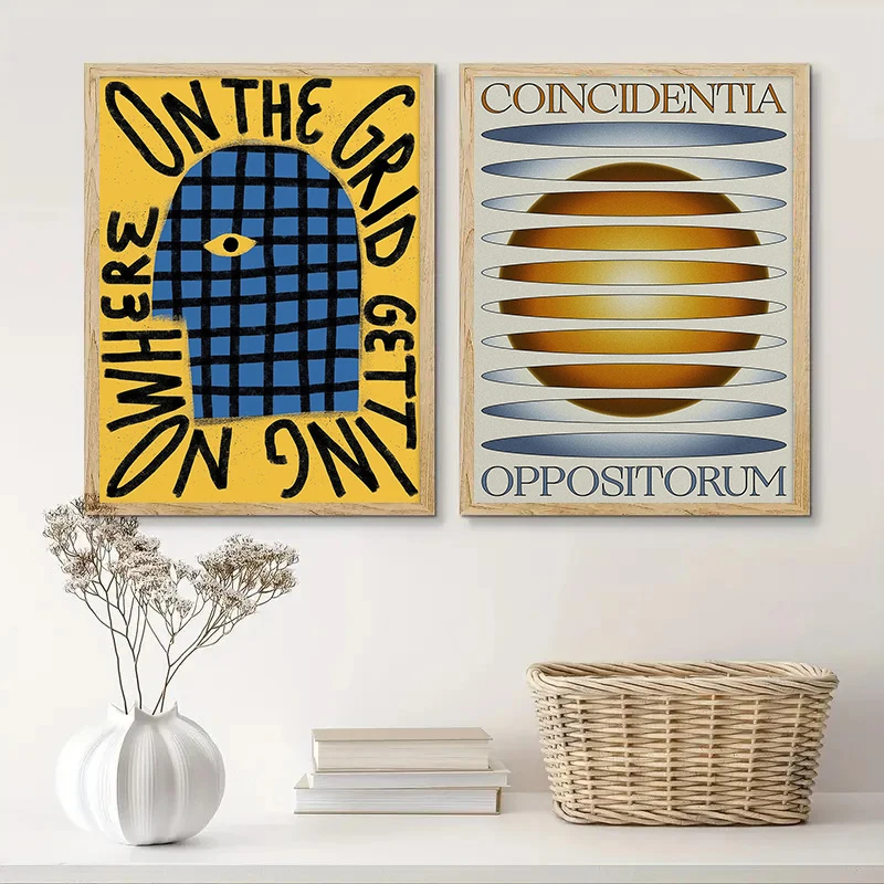 مجردة UFO UFO قماش بار يطبع الحياة السريعة إقتباس جدار الفن الملصقات لغرفة المعيشة الحديثة غرفة نوم وهالوين ديكور المنزل هدية #4