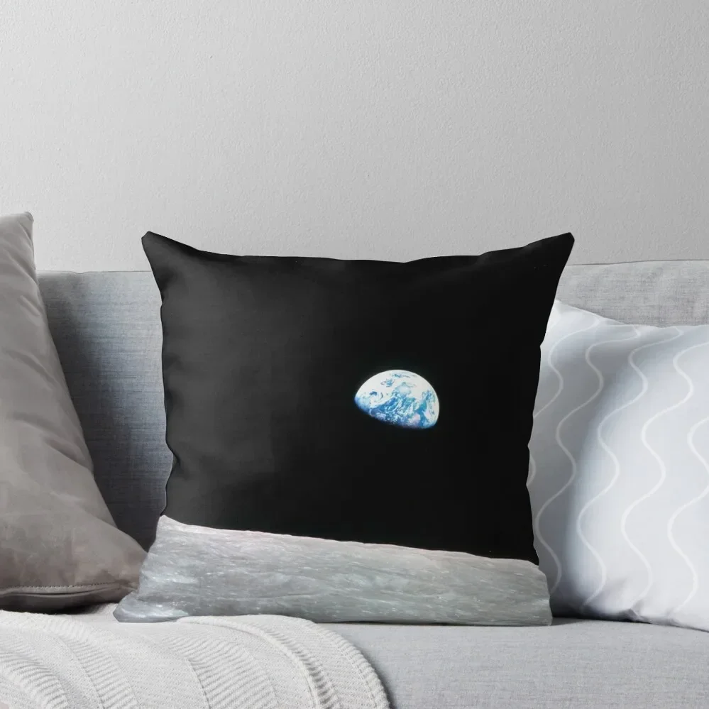 Earthrise Beautiful Astronomy Image Throw Pillow Pillow Cases Decorative bed pillows Embroidered Cushion Cover Pillow