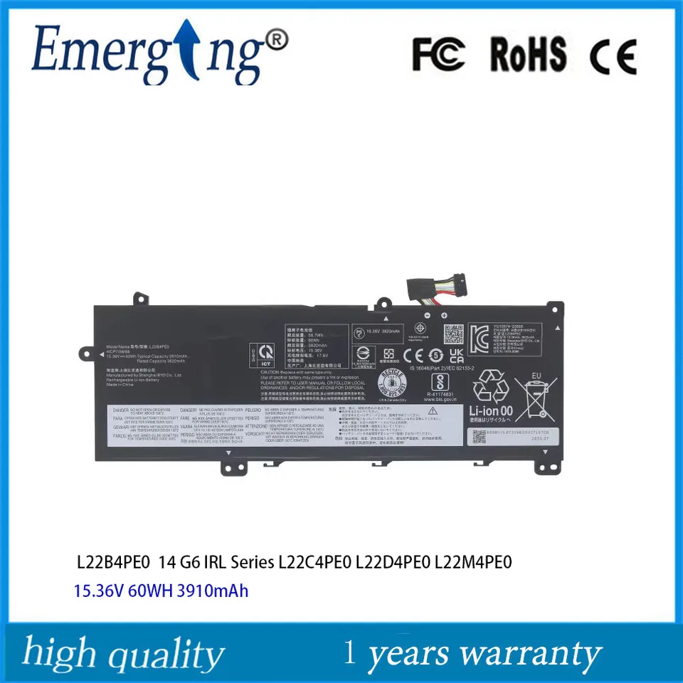 L22B4PE0 L22C4PE0 L22D4PE0 L22M4PE0 Laptop Battery For Lenovo