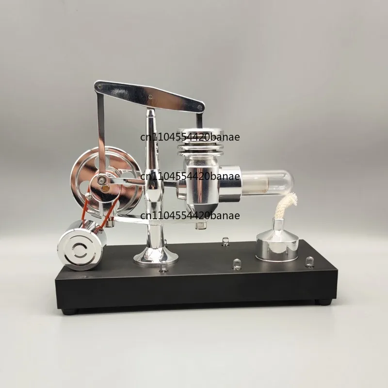 Physical Thermodynamic Experiment of Engine Model Alcohol Generator External Combustion Thermodynamic Energy Engine