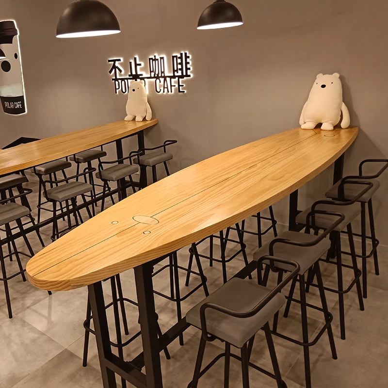 

# Restaurant Cafe Counter Furniture Wooden Cafe Bar Stool And Table