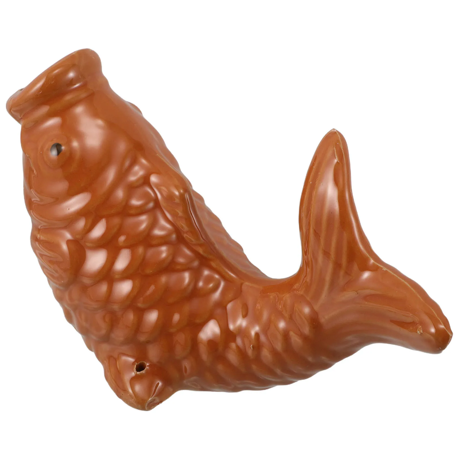 

Ceramic Carp Pond Spitter Fountain Outdoor Garden Water Outlet Fish Sculpture Water Feature Pond Spitter Fish Spout for Indoor