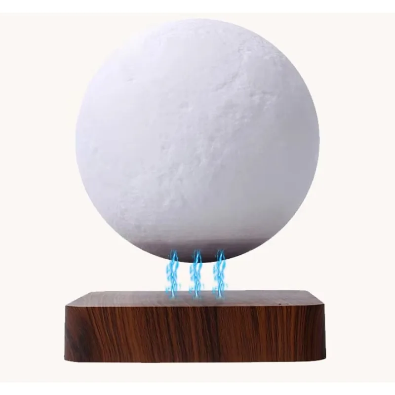 3D imprimiu a lâmpada magnética da lua da levitação, Knick-Kick flutuante com tecnologia da levitação magnética