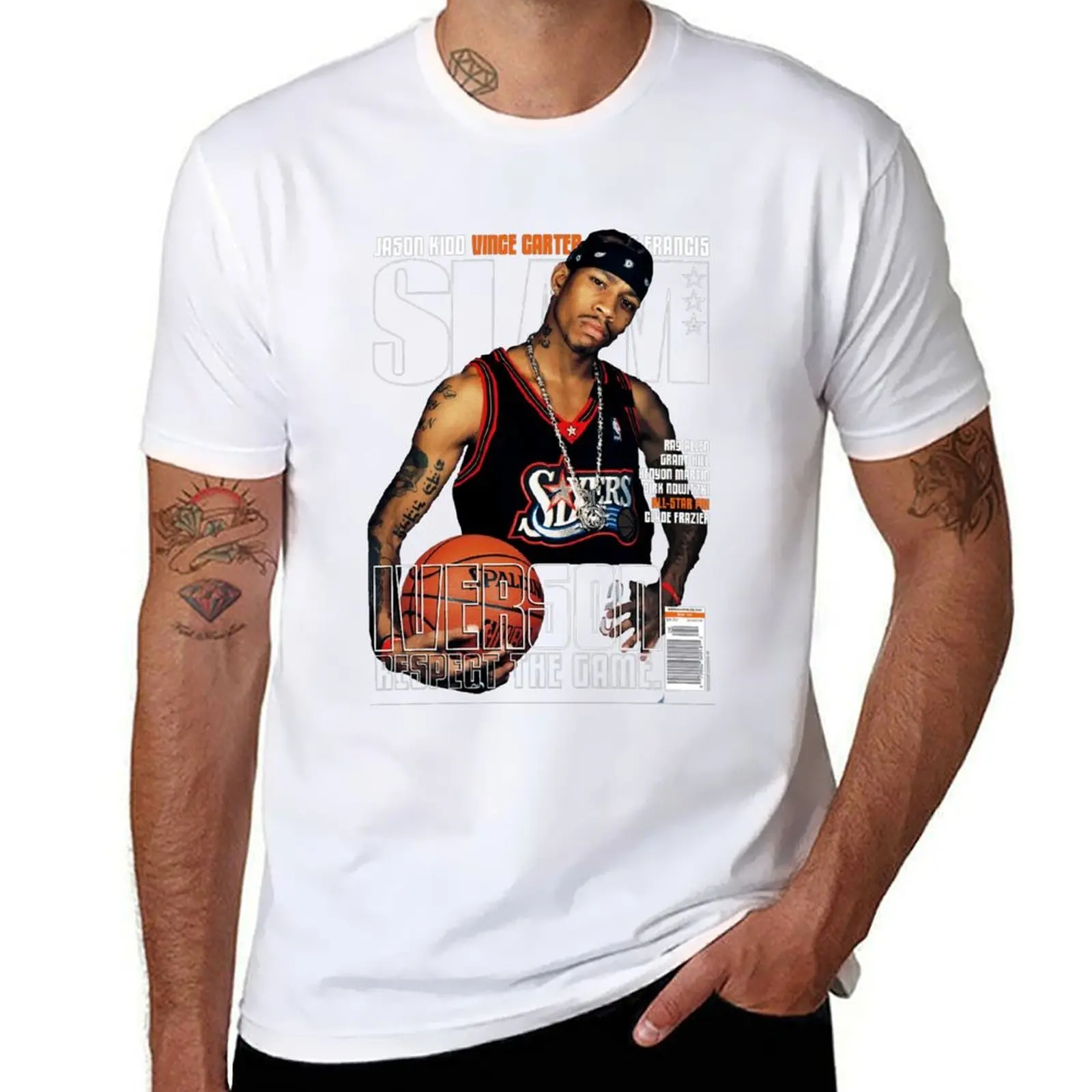 

All3en-Ive8rson-Classic-SL2AM-Magazine- T-Shirt t shirt man plain t shirts for man graphic vintage T-Shirt