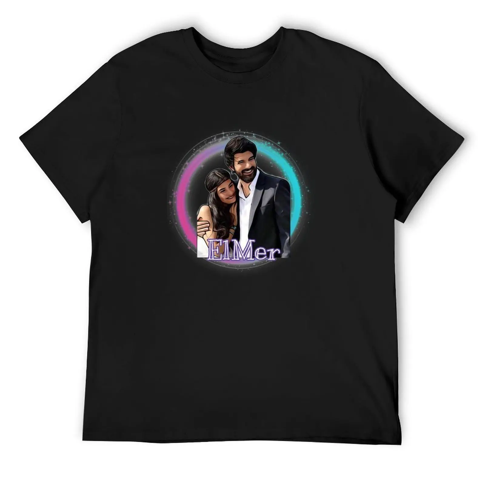 

Elif & Omer - Kara Para Ask T-Shirt vintage clothes shirts graphic anime korean fashion shirts men