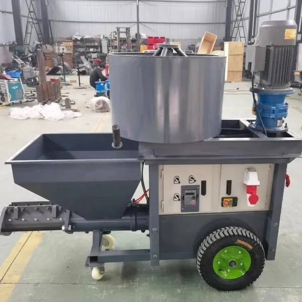 Mortar Spraying Machine Concrete Pump Grout Pump Rendering Diesel High Pressure for External Insulation and Render Finish