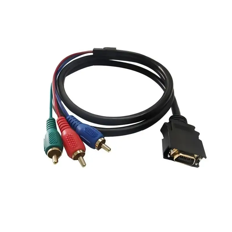 

2pcs1meter SCSI 14Pin Male to RCA*3 Cable CN14P D-Terminal 14 Pin To 3RCA3AV 3RCA 3AV Video Adapter Cable Color Component Cable