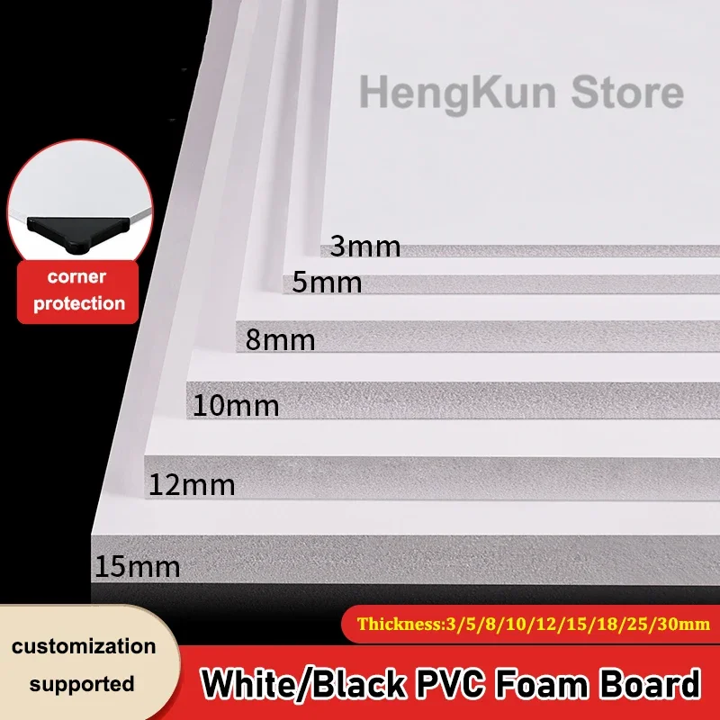 White PVC Foam Board For DIY Building Model Materials Handmade Model Making Material Plastic Flat Board