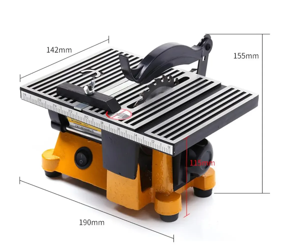 

220V Multifunction Mini Bench Saw For Cutting Wood Copper Aluminium 4" Mini Table Saw Mini Cutting Machine