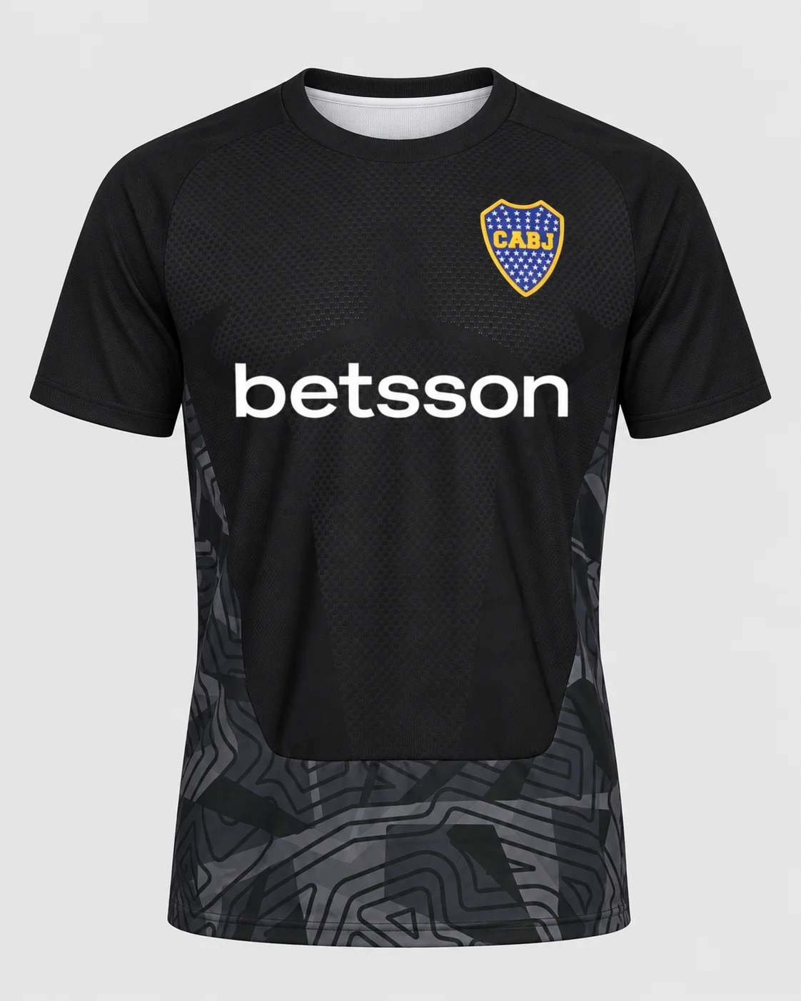 Boca Juniors 26-27 Heim-Fußballtrikot Blau Gelb Herren Rundhals Kurzarm Fan-Match – Detail 4