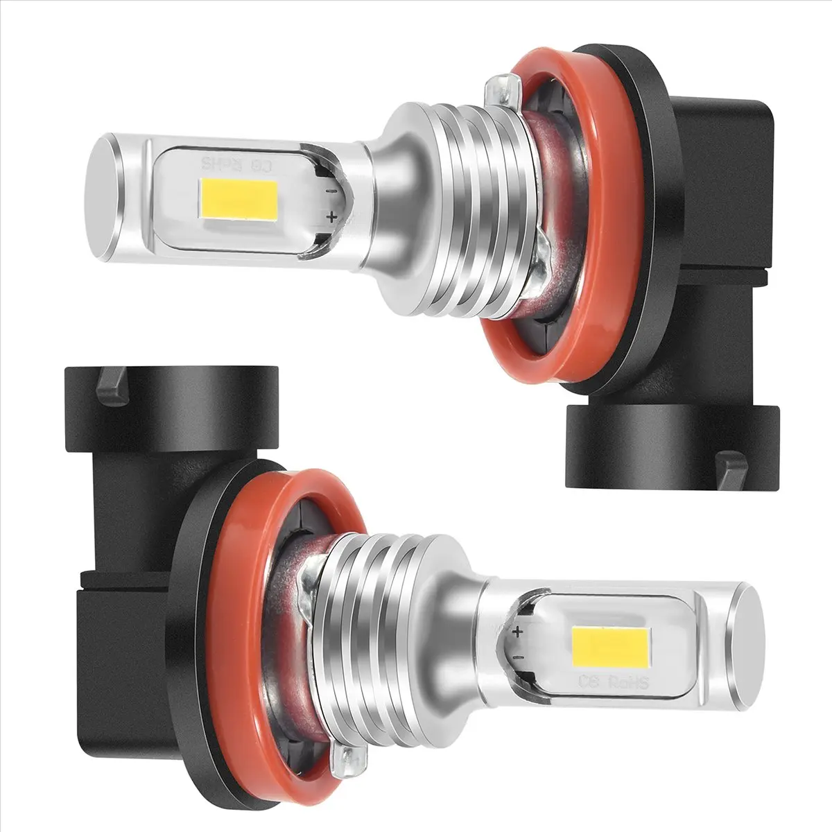 Compatible H11 H8 H16 80W 4000LM 3000K Yellow Tech LED Fog Lights Conversion Bulbs Kit