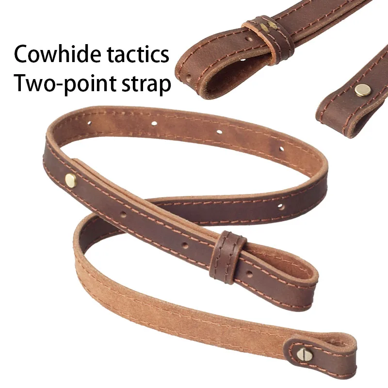 Gun Sling Gewehrschlingen Echtleder Taktischer Riemen für Schrotflinte für Ruger Remington 870 Gamo Jagdzubehör