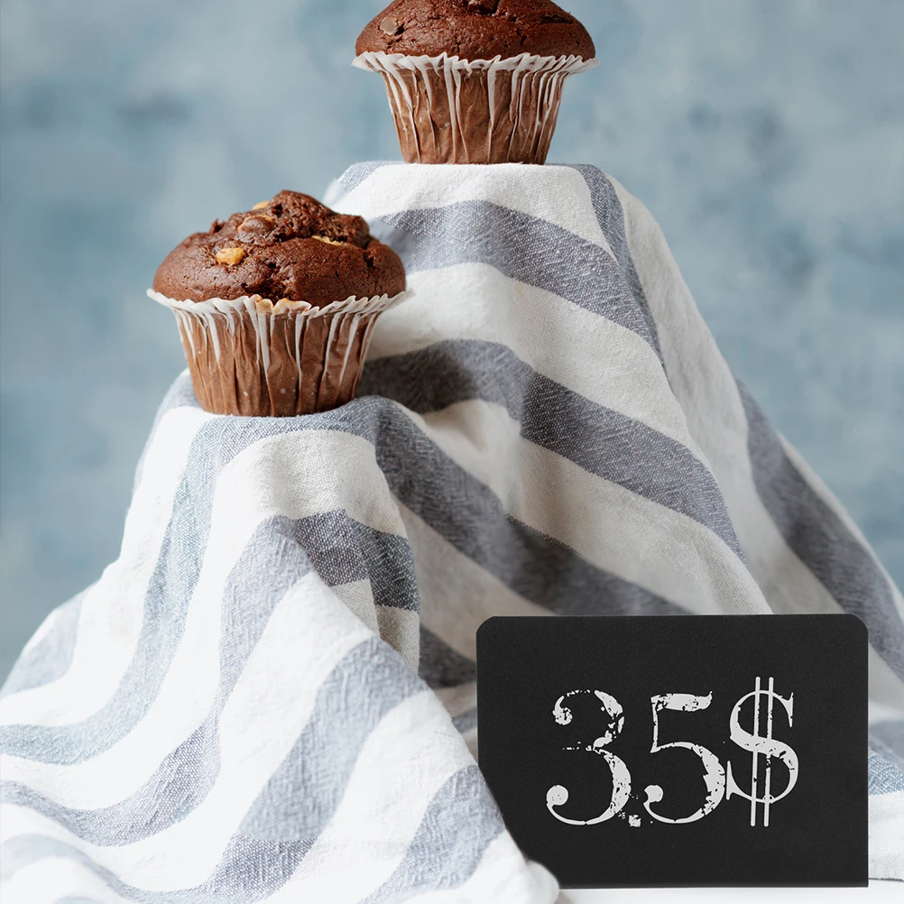 12Pcs Reusable Mini Chalkboards Display Message Signs Decorative Price Boards for Menu Restaurant Party Mini Chalkboard