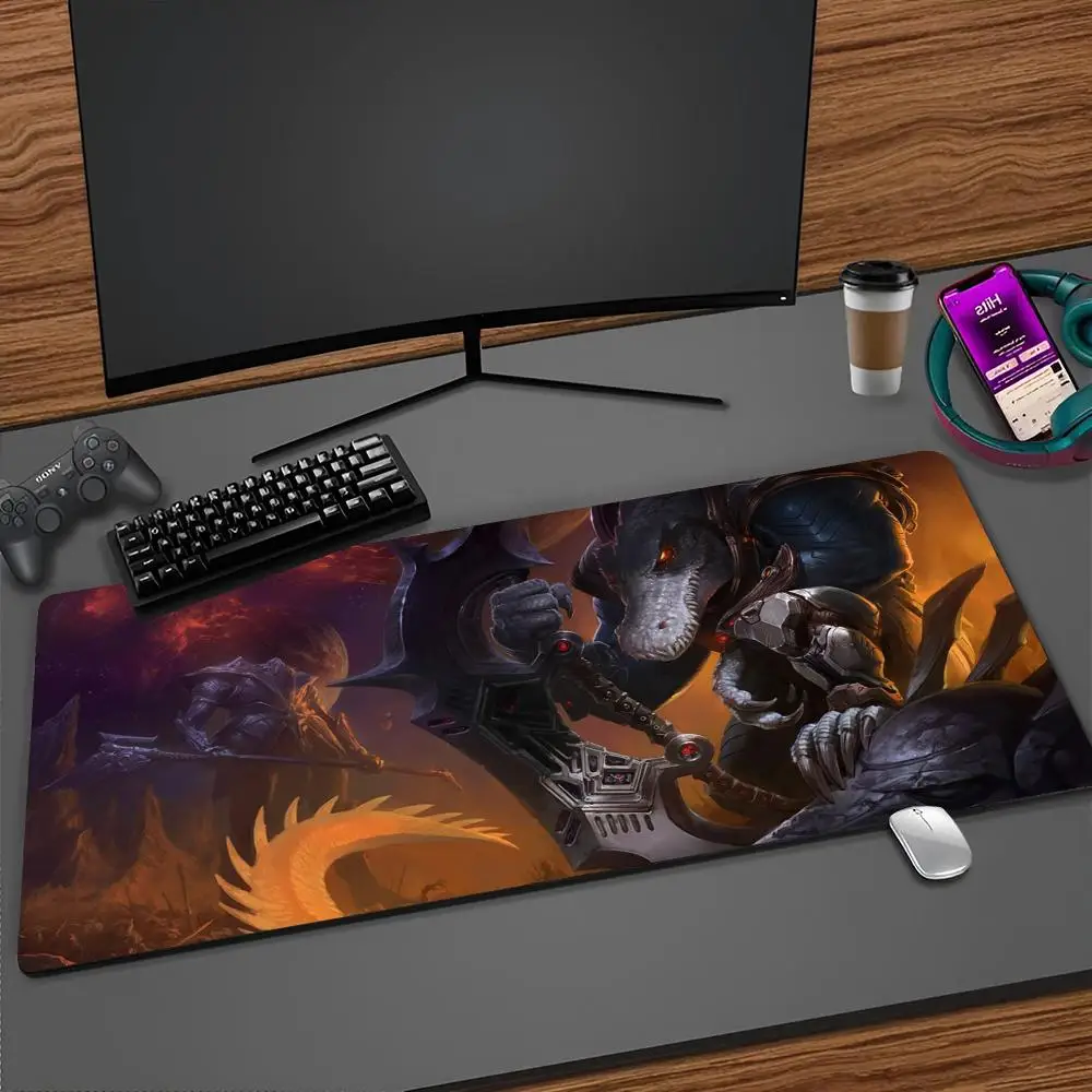 Renekton Rengar Riven Mouse Pad Cartoon Lockedge Large Gaming Pad Computer Gamer Keyboard Mat Desk Mousepad PC Desk Pad