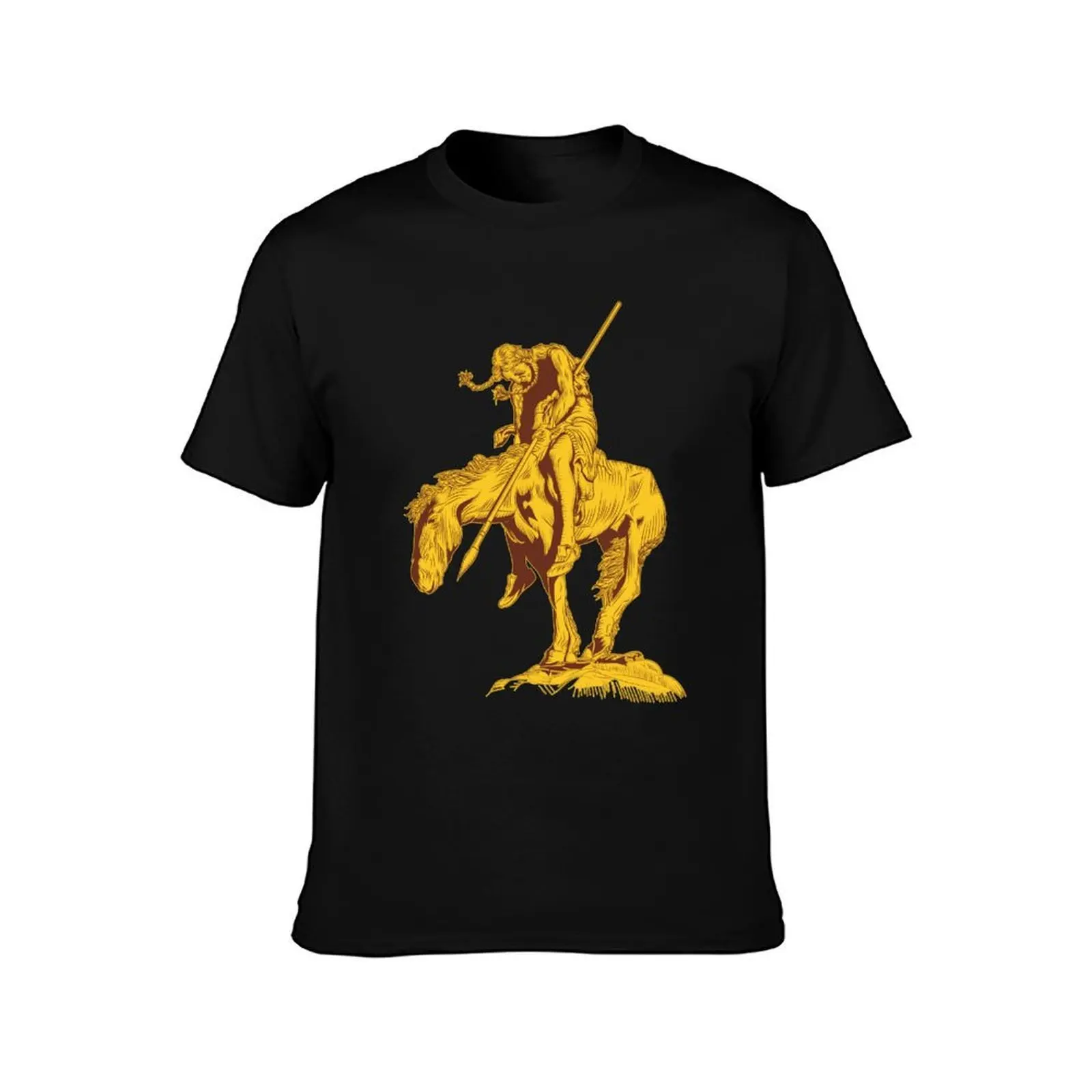 The Trail Ends Native American Vintage Art T-Shirt Quick Dry Fishing T-Shirt
