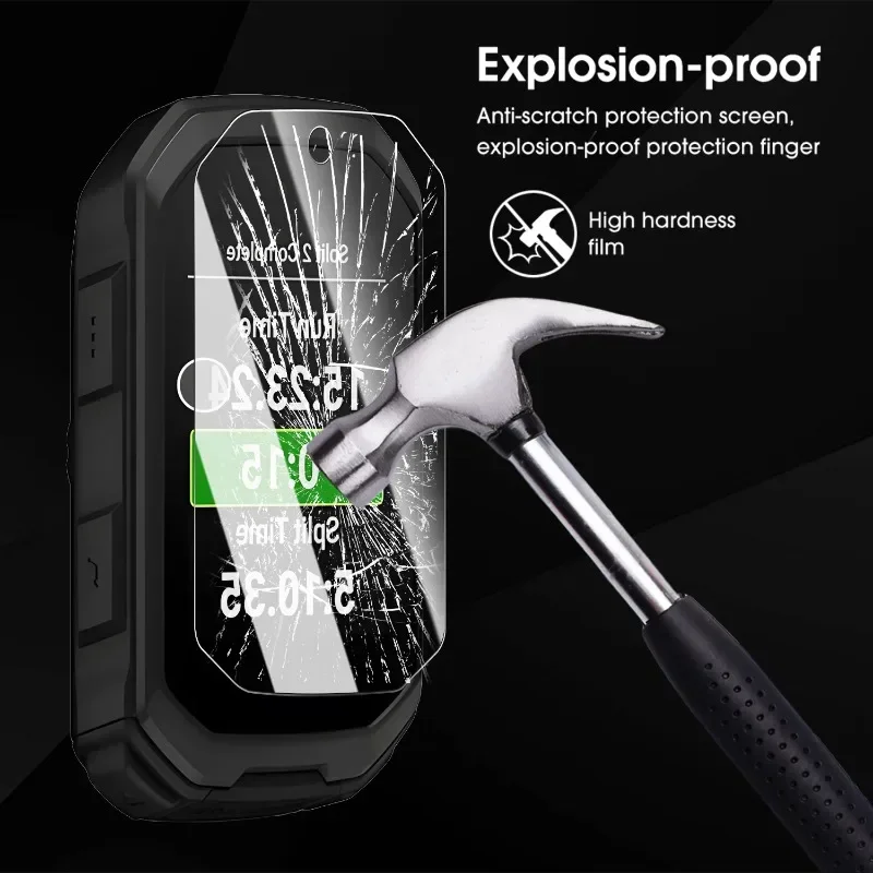 For Garmin Edge MTB Tempered Glass Screen Protector: Anti-scratch Waterproof HD Clear, Shatter-Proof & High-Transparency, Long-L