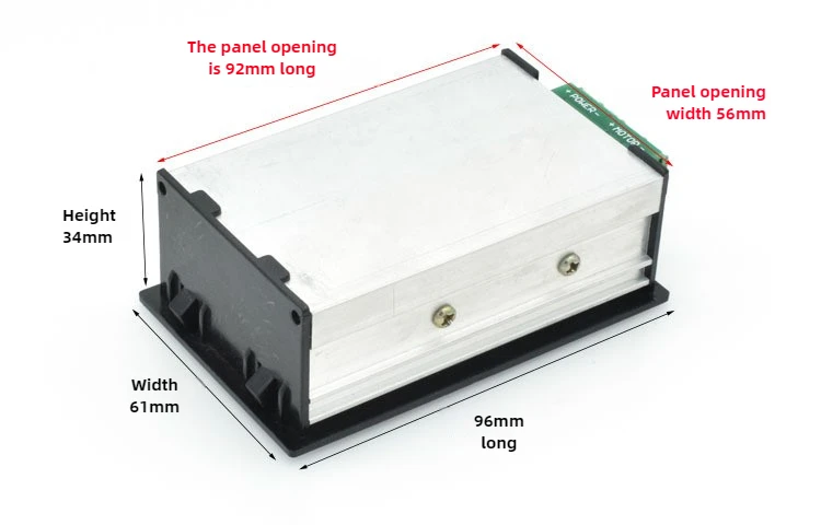 DC 6-60V 30A DC Motor Speed Controller Slow Start Soft Stop PWM Digital Display 0~100% Adjustable Speed Control Switch 12V 24V - view 3