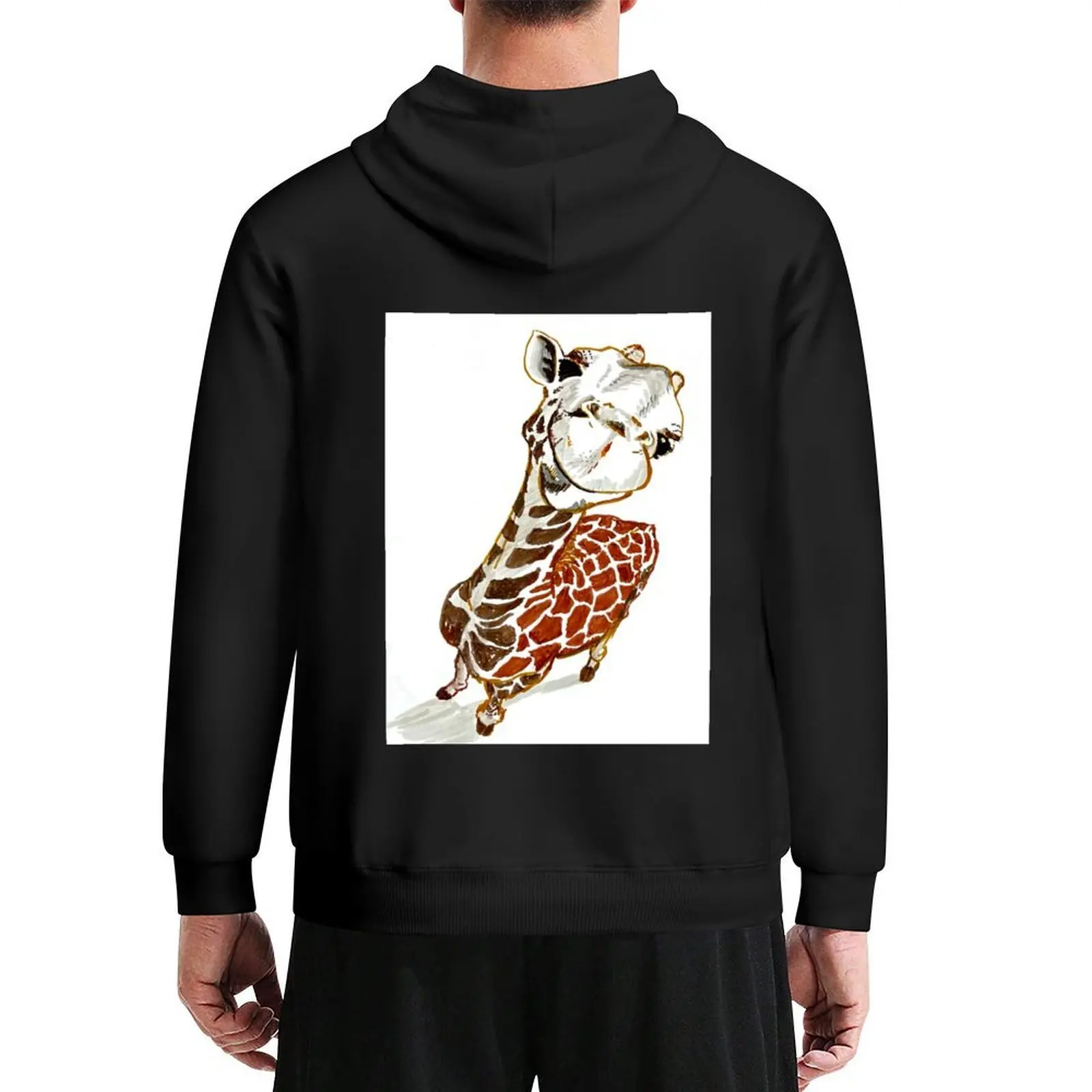 

Baby Giraffe Hoodie men's sweat-shirt set japanese style autumn clothes korean style clothes oversized hoodie