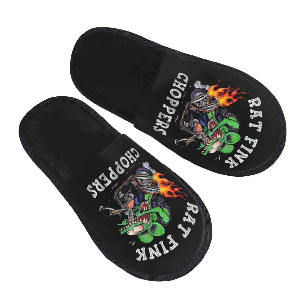 

Custom Anime Cartoon Rat Fink Memory Foam Slippers Women Cozy Warm House Slippers