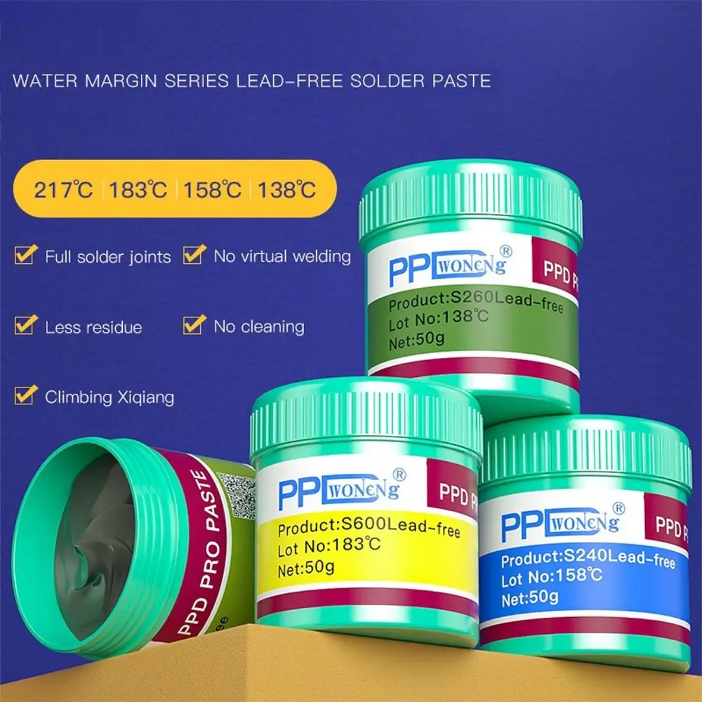 

138 183 Degrees Soldering Flux Lead-Free Low Medium Temperature Tin Paste Solder Flux Paste for A8 A9 A10 A11 CPU Chip